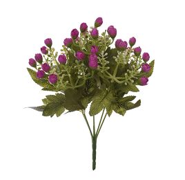 MINI BUD BUSH X 6 29CM LAVENDER