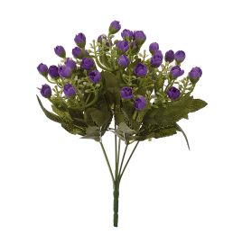 MINI BUD BUSH X 6 29CM PURPLE