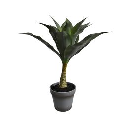 AGAVE IN POT 42CM GREY