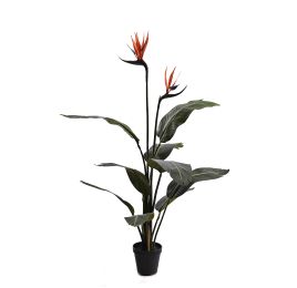 MEDIUM BIRD PARADISE PALM 9LVS 2FLS 100CM GREEN