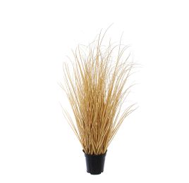 ONION GRASS IN POT 78CM BEIGE