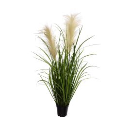 GRASS W/LARGE PLUM IN POT 90 CM GREEN