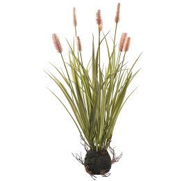 GRASS ON MUD BASE 46CM PEACH
