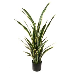 SANSEVERIA IN POT 120CM GREEN YELLOW