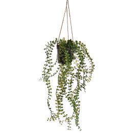 MINI HANGING LVS IN POT 50CM GREEN