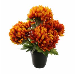 MUM IN POT 33CM ORANGE