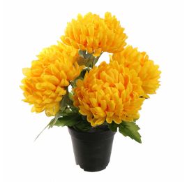MUM IN POT 33CM YELLOW
