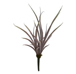MEDIUM FLOCKED ALOE 42CM BURGUNDY