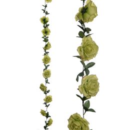 ROSE GARLAND 180CM GREEN