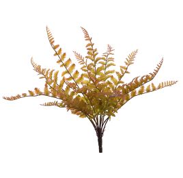 MEDIUM FERN BUSH 41CM BROWN GREEN