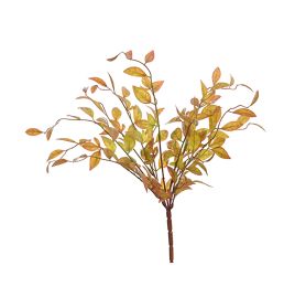 LEAVES BUSH 42CM BROWN GREEN