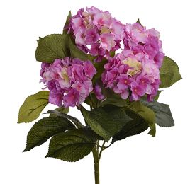 HYDRANGEA BUSH X 5 43CM PINK