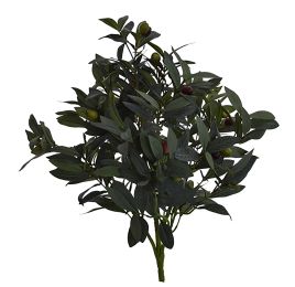 OLIVE BUSH X 7 W/FRUIT 55CM GREY