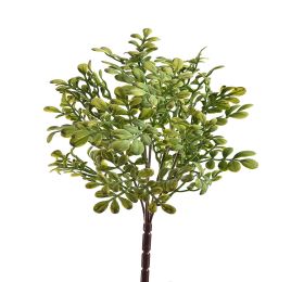 PLASTIC BOXWOOD BUSH X5 33CM GREEN