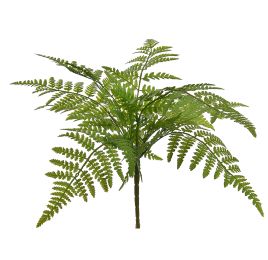 PLASTIC FERN 35CM GREEN