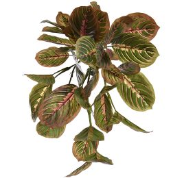 PEACOCK HANGING BUSH X7 50CM GREEN RED