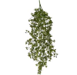 HANGING LEAVES BUSH 80CM GREEN