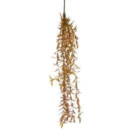 HANGING LEAVES BUSH 95CM BROWN