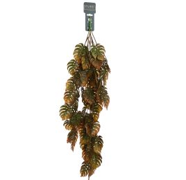 HANGING MONSTERA 80CM BURGUNDY