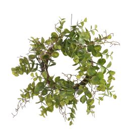 SMALL EUCALYPTUS WREATH 30CM GREEN
