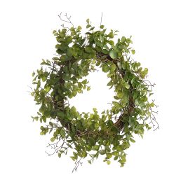 LARGE EUCALYPTUS WREATH 40CM GREEN
