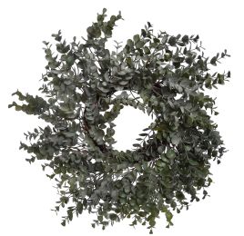 EUCALYPTUS WREATH 46CM GREY