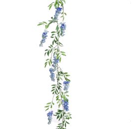 WISTERIA GARLAND 200CM BLUE