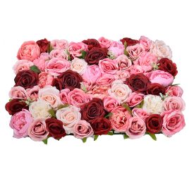 FLOWERWALL 40X60CM RED PINK