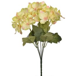 MINI HYDRANGEA BUSH 30CM GREEN PINK