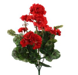 GERANIUM BUSH X9 H47CM RED