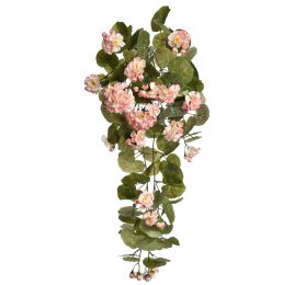 HANGING GERANIUM BUSH 75CM CREAM PINK