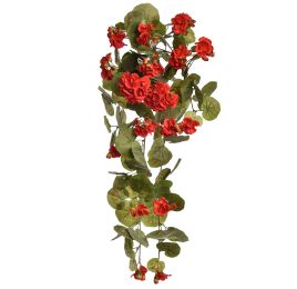 HANGING GERANIUM BUSH 75CM RED