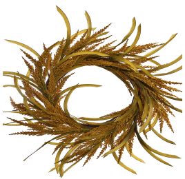 FOXTAIL WREATH 60CM GREEN