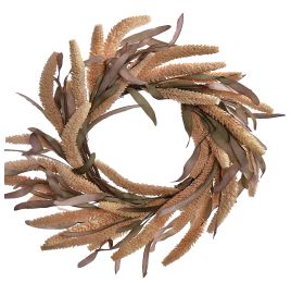 FOXTAIL WREATH 60CM CREAM