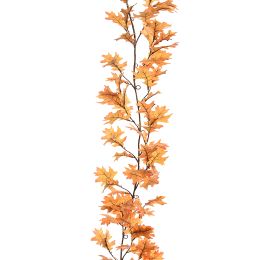 OAK LEAF GARLAND 180CM ORANGE