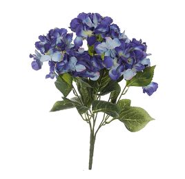 HYDRANGEA BUSH X 7 44CM BLUE