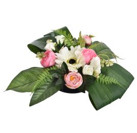 GERBERA ROSE ARR IN POT 30X20CM PINK