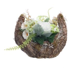 ARR IN BOAT SHAPE PLANTER 28X26X17CM CREAM