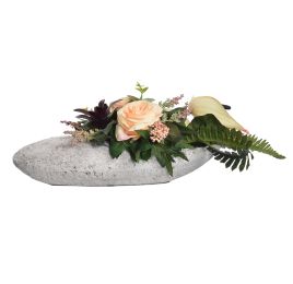 ROSE ANTH. ARR IN POT 45X16X16CM SALMON