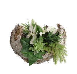 LILY IN BOATSHAPE 28X22X18CM CREAM