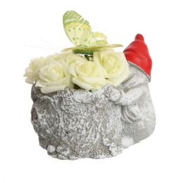 ROSE HYDRANGEA IN PLANTER GOBLIN 13X10X10CM GREEN