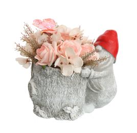 ROSE HYDRANGEA IN GOBLIN 20X18X14CM PINK