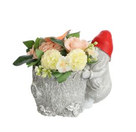 ROSE MINI POMPON IN GOBLIN 20X17X17CM PEACH GREEN