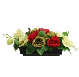 ROSE ORCHID ARR IN PLASTIC POT 16X44X16CM GREEN