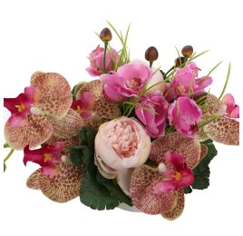 ORCHID BALL ROSE ARR IN POT 30X20X18CM