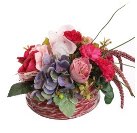 MAGNOLIA CARNATION ARR IN ROUND POT D28X18CM BEAUTY