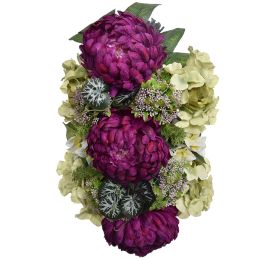 MUM HYDRANGEA ARR 50X23CM LAVENDER
