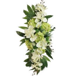 ORCHID HYDRANGEA ARR 80X40X22CM GREEN