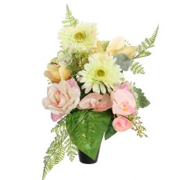 GERBERA ORCHID ARR IN POT 25X40CM PEACH