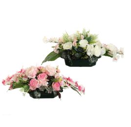 ROSE ORCHID ARR IN PLASTIC POT 80X30X28CM ASSORTED